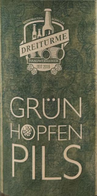 Grün hopfen pils 4.8%, Dreitürme Privatbrauerei Schaller, Germany