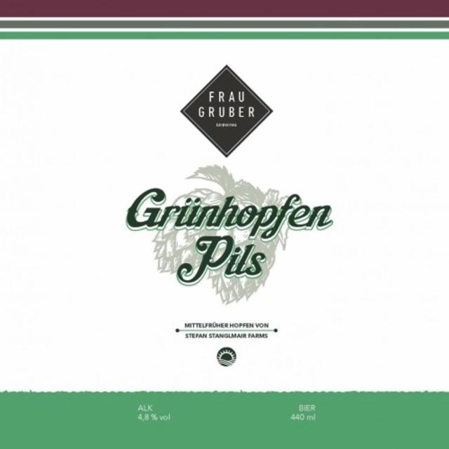 Grünhopfen Pils 4.8%, FrauGruber Brewing, Germany