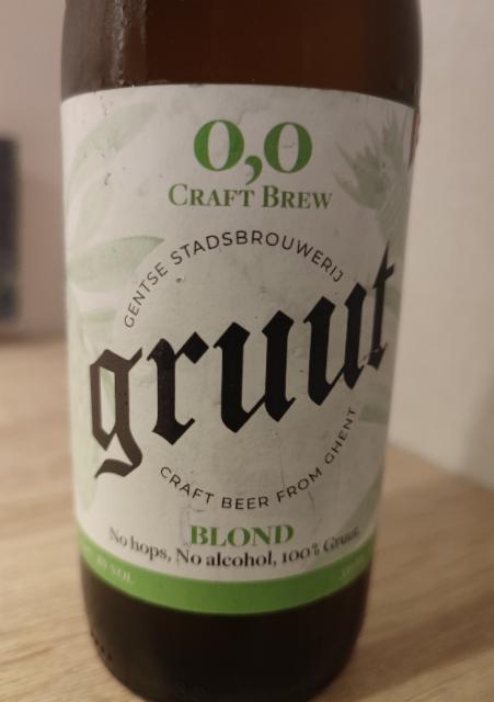 Gruut Craft Brew 0.0 0.0%, Gentse Gruut Stadsbrouwerij, Belgium