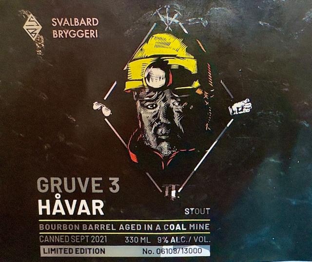 Gruve 3 Håvar 9.0%, Svalbard Bryggeri, Norway