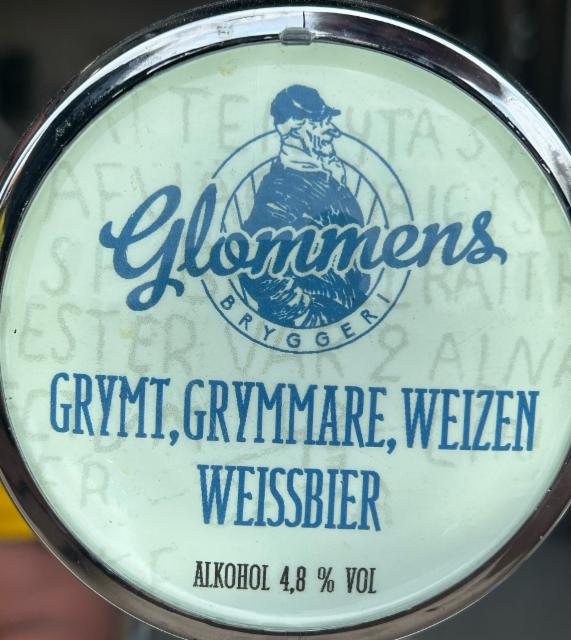 Grymt, grymmare, weizen weissbier 4.8%, Glomens bryggeri, Sweden