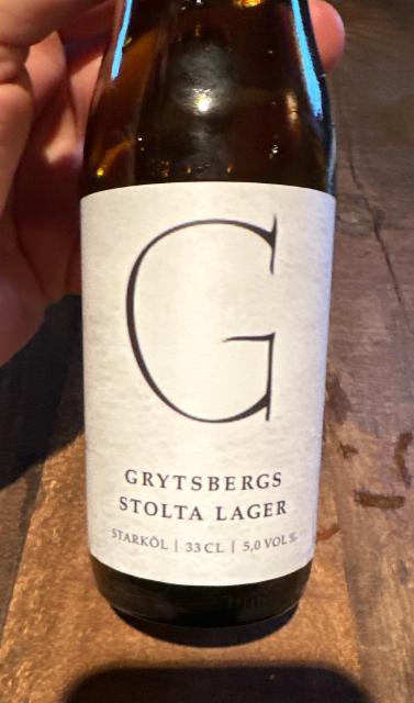 Grytsbergs stolta lager 5.0%, Eskilstuna Ölkultur, Sweden