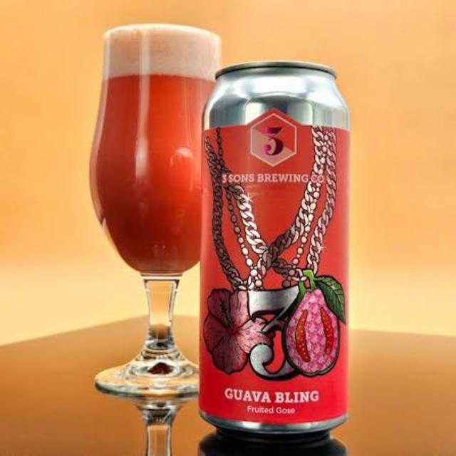 Guava Bling 6.5%, 3 Sons Brewing Company, United States