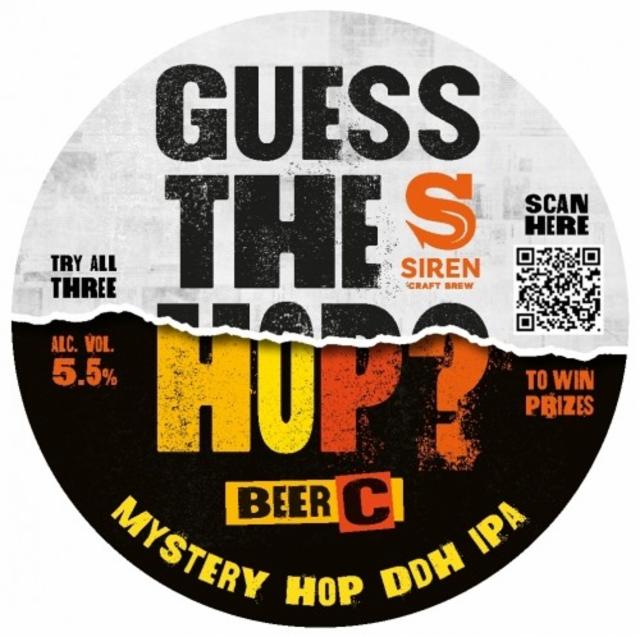 Guess The Hop Beer C 5.5%, Siren Craft Brew, England