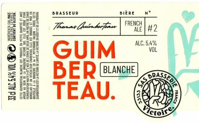 Guimberteau Blanche, Bières Guimberteau - Brasserie Victoire
