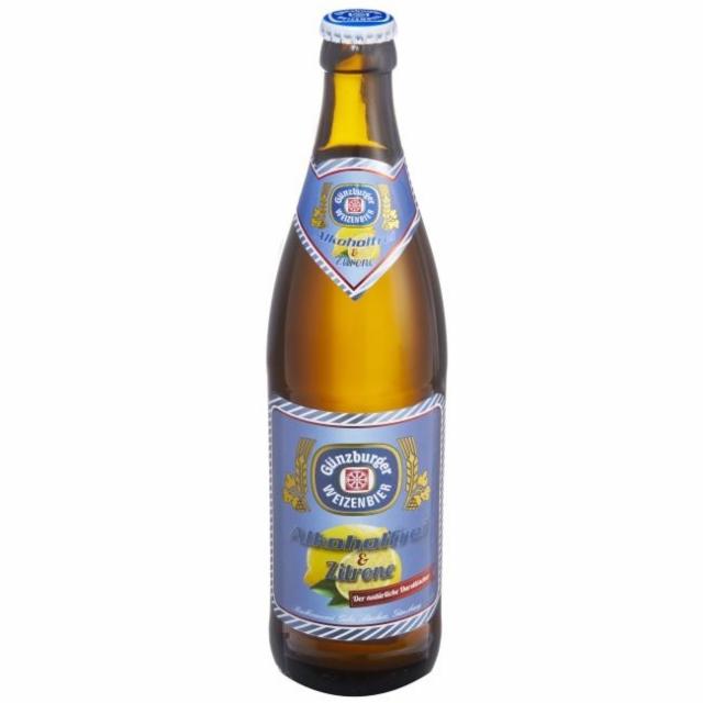 Günzburger Alkoholfrei & Zitrone 0.0%, Radbrauerei Gebr. Bucher, Germany
