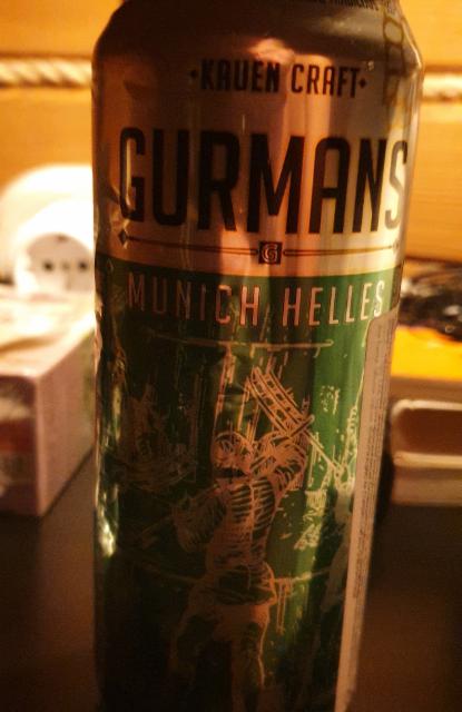 gurmans Munich helles 5.1%, Kauen Craft, Lithuania