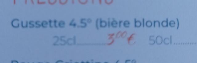 gussette 4.5° 4.5%, Heineken France, France