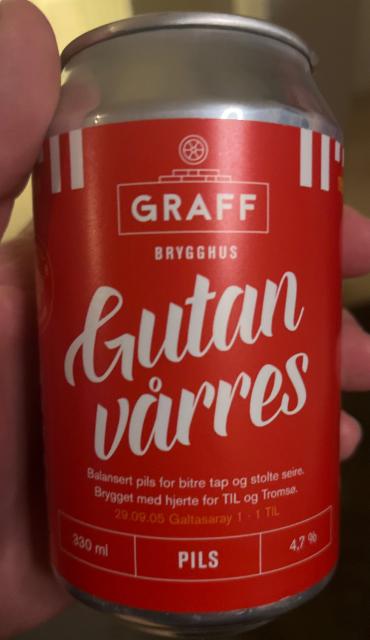 Gutan vårres 4.7%, Graff Brygghus, Norway