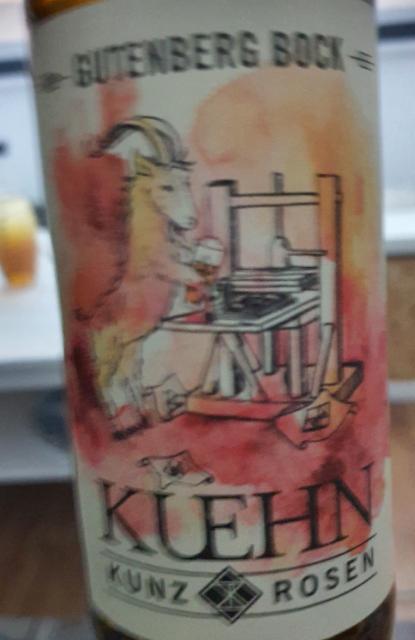 Gutenberg Bock 8.5%, Kuehn Kunz Rosen, Germany