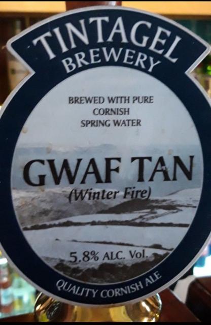 Gwaf Tan (Winter Fire) 5.8%, Tintagel Brewery, England