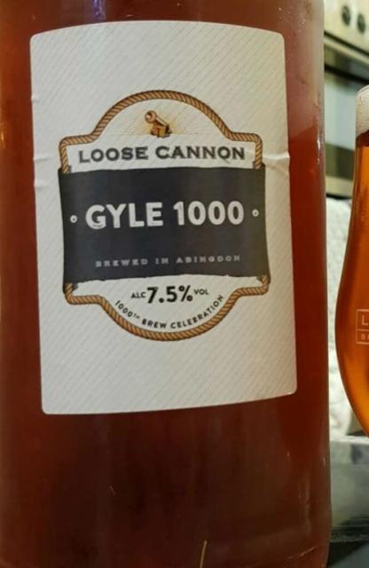 Gyle 1000 7.5%, Loose Cannon Brewery, England