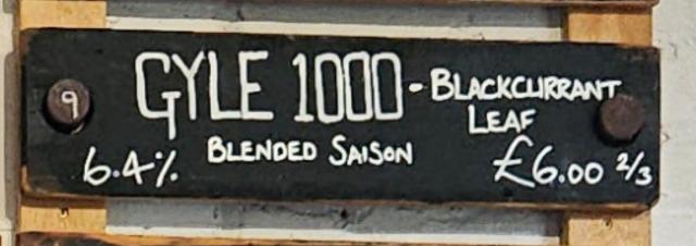 Gyle 1000 (Blackcurrant leaf), The Runaway Brewery