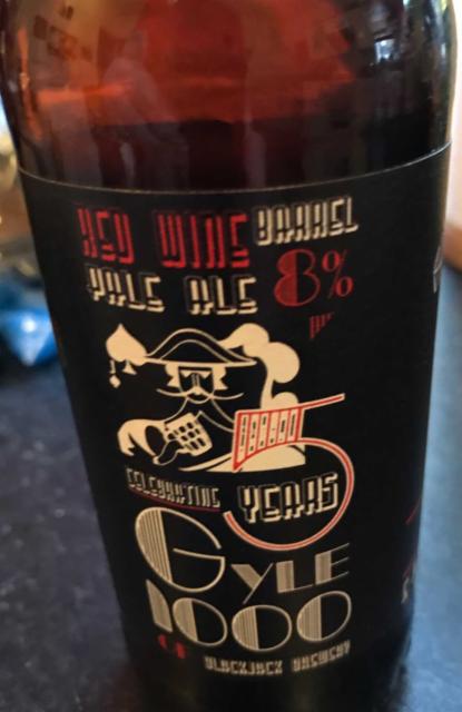 Gyle 1000 Red Wine Barrel Aged 8.0%, Blackjack Brewing Company, England