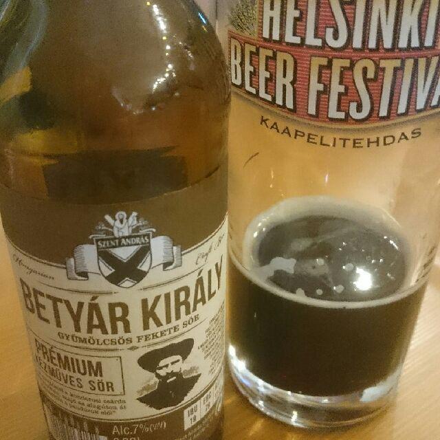 Gyüomölcsös Fekete Sör 7.0%, Szent András Sörfőzde, Hungary
