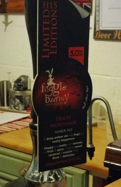 H15 Limited Edition - Deadly Nightshade 5.0%, Fuggle Bunny Brew House, England