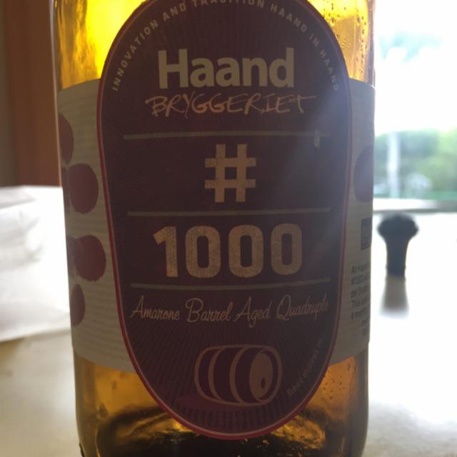 Haand Bryggeriet #1000 10.4%, Haandbryggeriet AS, Norway