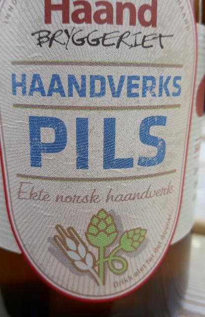 haandverks pils 4.5%, Haandbryggeriet AS, Norway