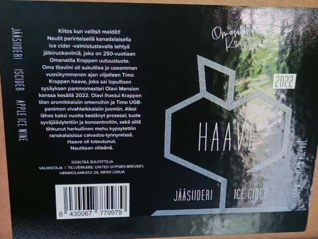 Haave (2022) 11.5%, United Gypsies (UG) Brewery, Finland