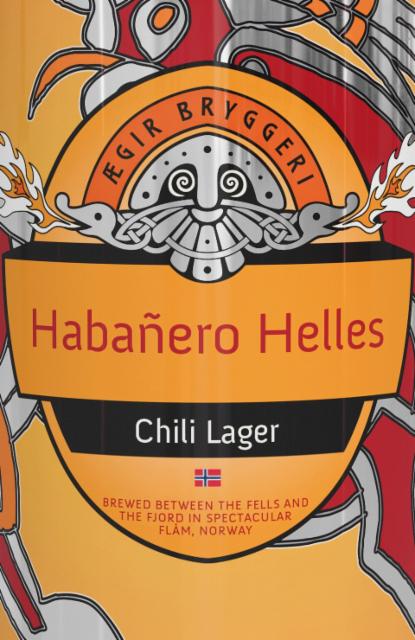 Habanero Helles Chili Lager 4.7%, Ægir Bryggeri, Norway
