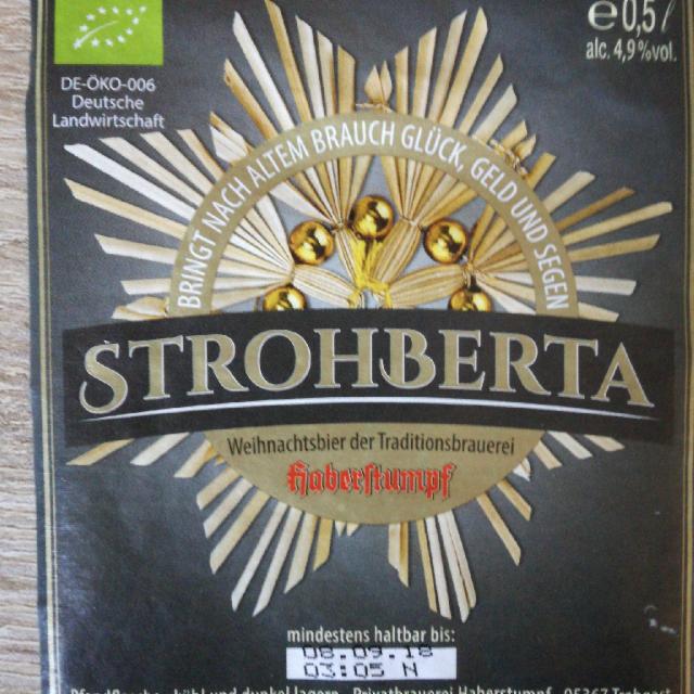Strohberta 4.9%, Brauerei Haberstumpf, Germany