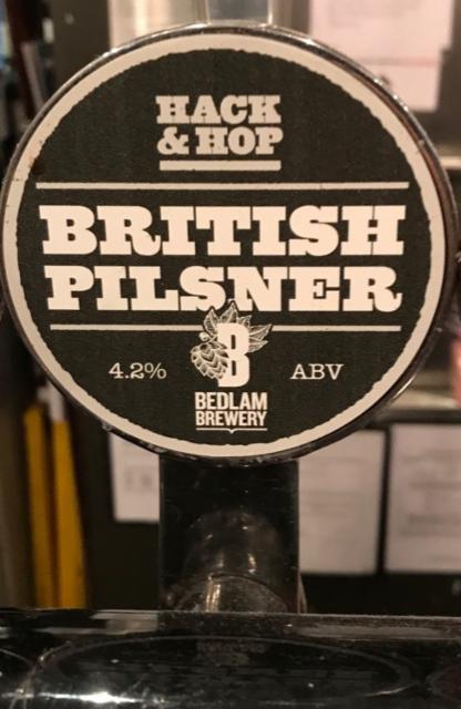 Hack & Hop British Pilsner 4.2%, Bedlam Brewery, England