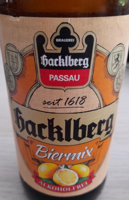 Hacklberg Biermix Alkoholfrei 0.5%, Brauerei Hacklberg, Germany