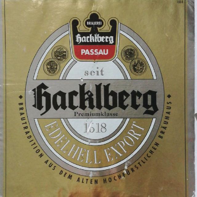 Hacklberg Edelhell Export 5.6%, Brauerei Hacklberg, Germany