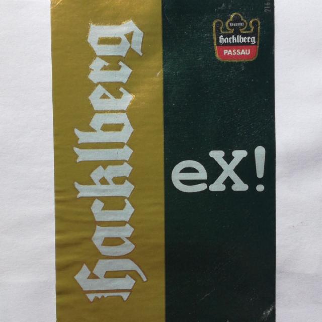Hacklberg eX! 4.6%, Brauerei Hacklberg, Germany