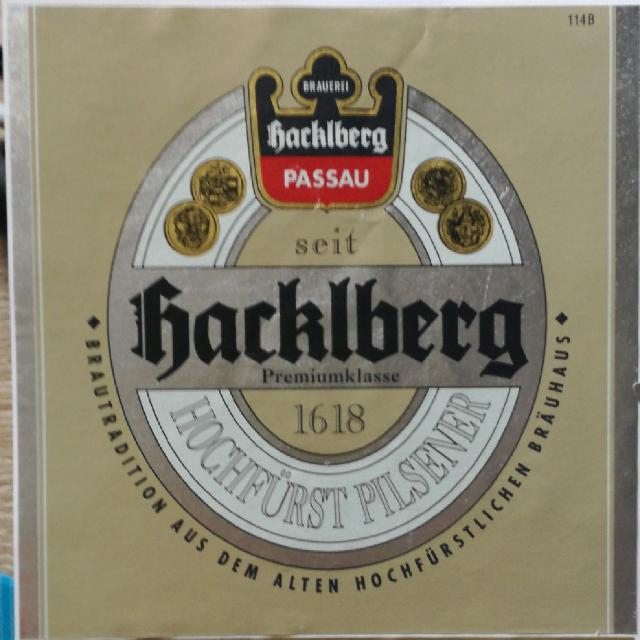 Hacklberg Hochfürst Pilsener 5.0%, Brauerei Hacklberg, Germany