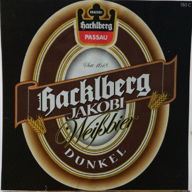 Hacklberg Jakobi Weissbier Dunkel 5.6%, Brauerei Hacklberg, Germany