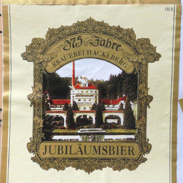 Hacklberg Jubiläumsbier 375 Jahre 5.5%, Brauerei Hacklberg, Germany
