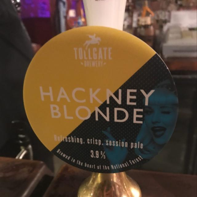 Hackney Blonde 3.9%, Tollgate Brewery Ltd, England