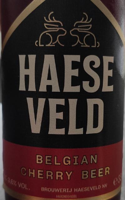 Haeseveld Belgian Cherry Beer 3.6%, Brouwerij Haeseveld, Belgium