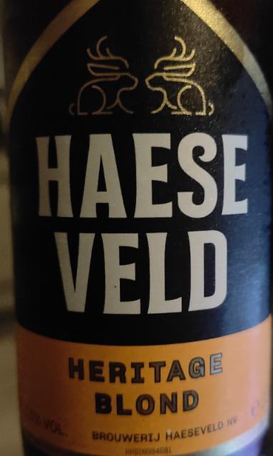 Haeseveld Heritage Blond 6.0%, Brouwerij Haeseveld, Belgium