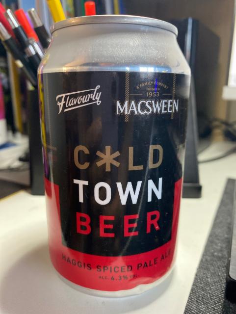 Haggis Spiced Pale Ale 4.3%, Cold Town Beer, Scotland
