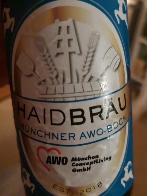 Haidbräu Münchner AWO-Bock 6.6%, Haidbräu der AWO München ConceptLiving GmbH, Germany