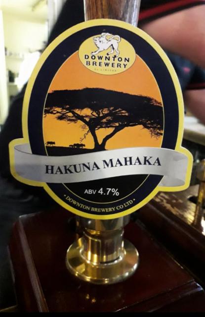 Hakuna Mahaka 4.7%, Downton Brewery, England