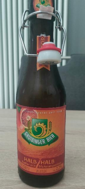 Halb Halb Blutorange 2.2%, Lammbrauerei Hilsenbeck - Gruibinger Bier, Germany