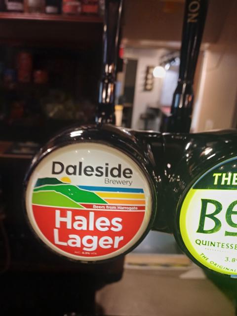 hales lager 4.7%, Daleside Brewery, England