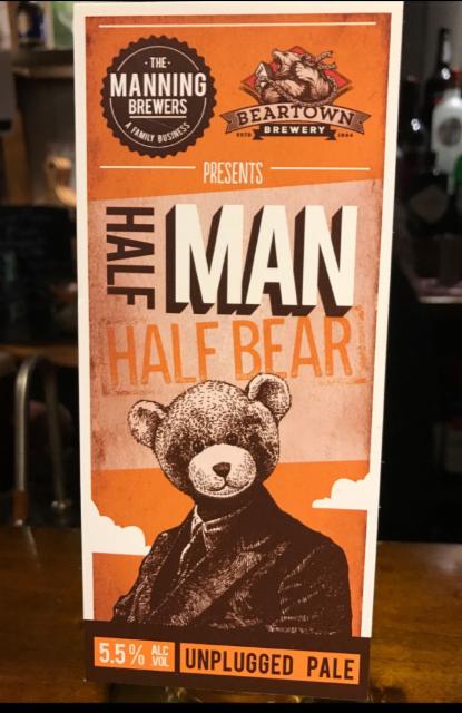 Half Man Half Bear 5.5%, The Manning Brewers, England