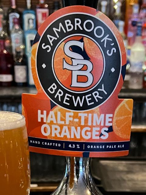 Half-Time Oranges 4.3%, Sambrook's Brewery, England