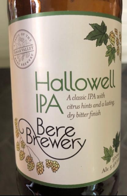 Hallowell IPA 5.4%, Bere Brewery, England