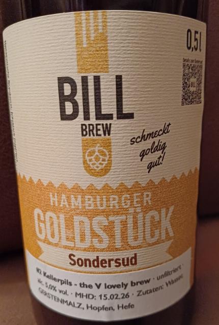 Hamburger Goldstück #2 Kellerpils, BillBrew Brauerei