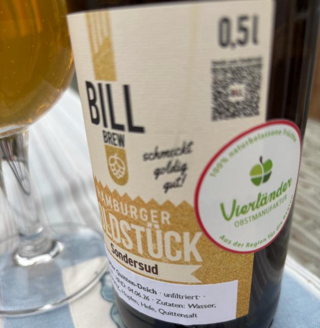 Hamburger Goldstück #3 Quitten-Deich 5.0%, BillBrew Brauerei, Germany