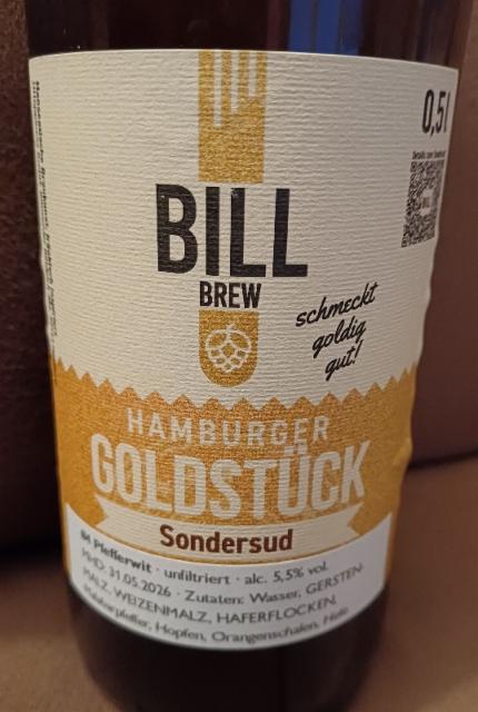 Hamburger Goldstück #4 Pfefferwit 5.5%, BillBrew Brauerei, Germany