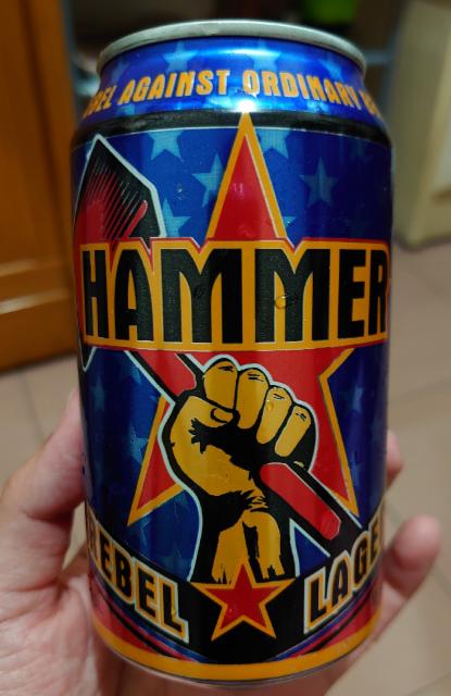 Hammer Rebel Lager 5.0%, Rhinelander Brewing Company, United States