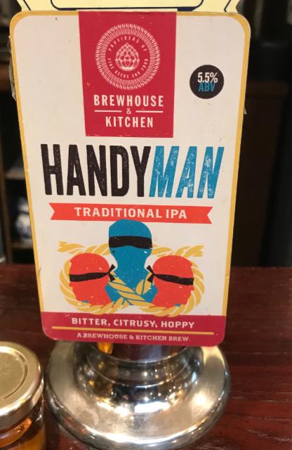 Handyman Traditional IPA 5.5%, Brewhouse & Kitchen, England