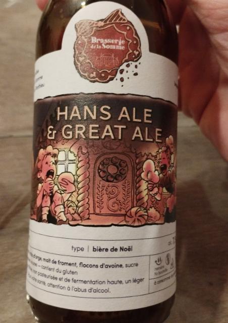 Hans Ale & Great Ale 7.5%, Brasserie De La Somme, France