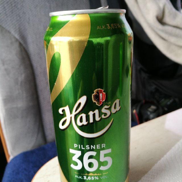 Hansa Pilsner 365 3.7%, Hansa Borg Bryggerier (Royal Unibrew), Norway
